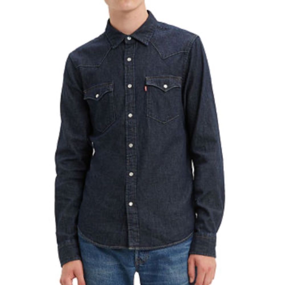 🆕 Levi's® Men's Long Sleeve Western Button-Down Shirt size L